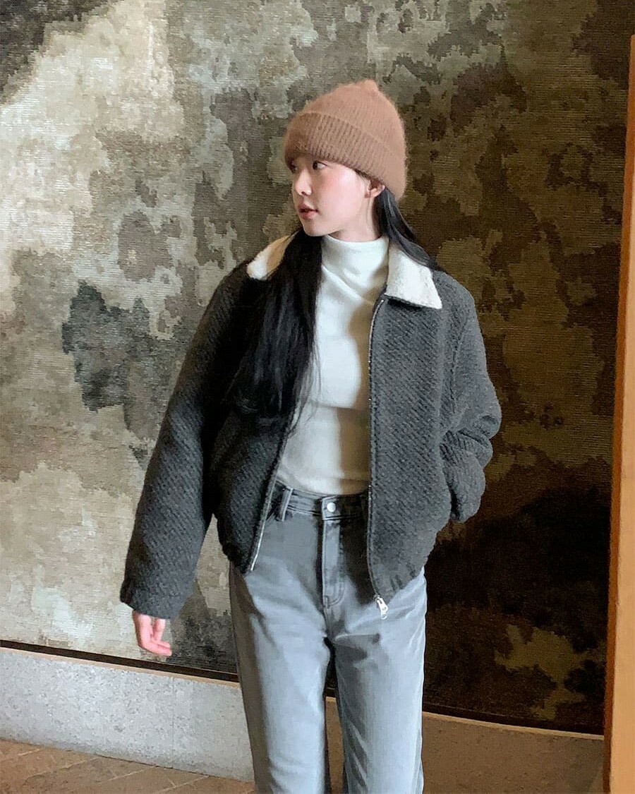 韓國Cherrykoko授權 溫暖百搭三色彈性安哥拉毛帽