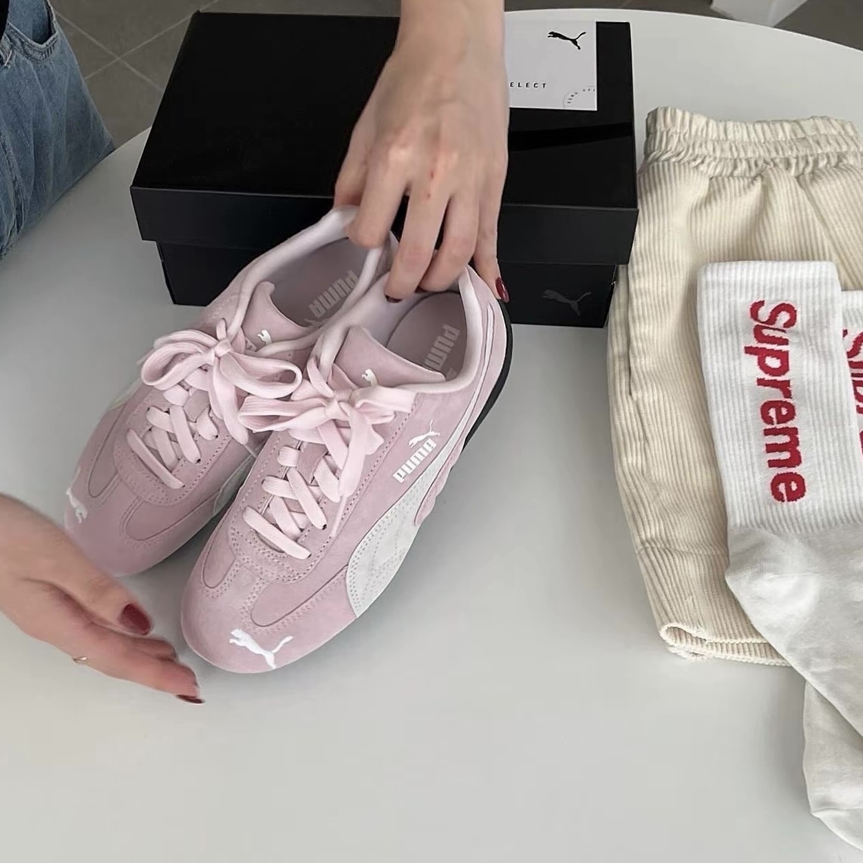 "代購" Puma Speedcat OG 粉白 398846-04