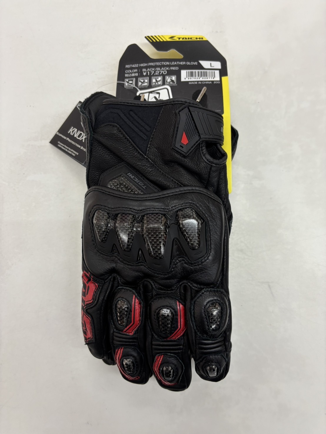 TAICHI RST422 BLACK/RED 黑紅 可觸控 皮手套