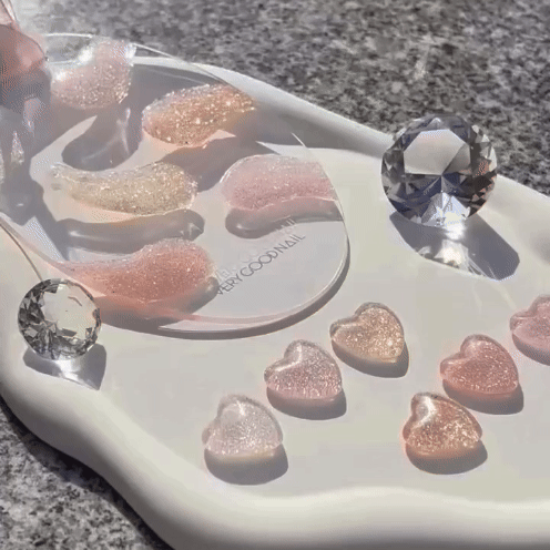 VERYGOODNAIL Blush Pink Glitter Edition