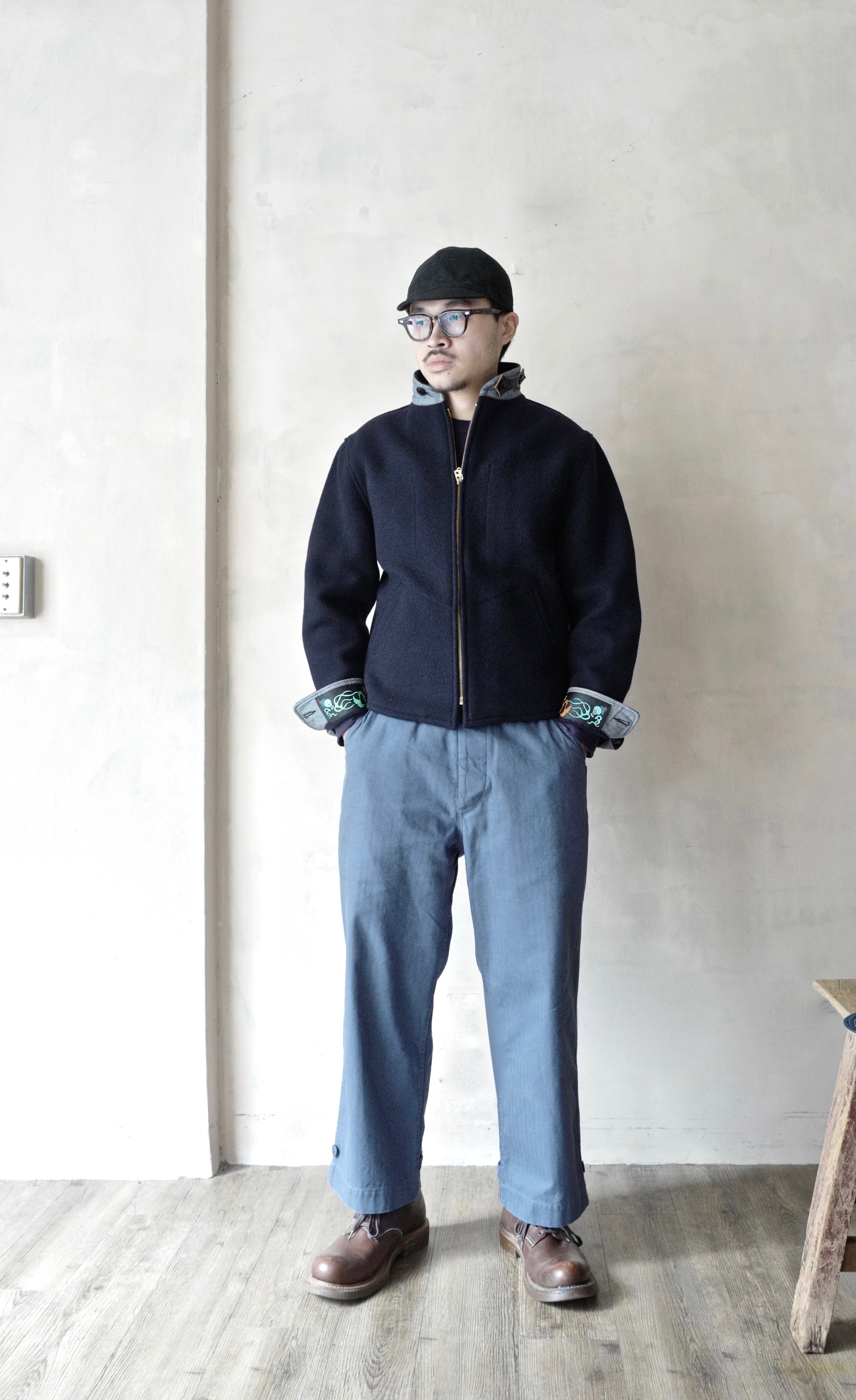 W&A HBT military style pants / 海軍藍 Navy