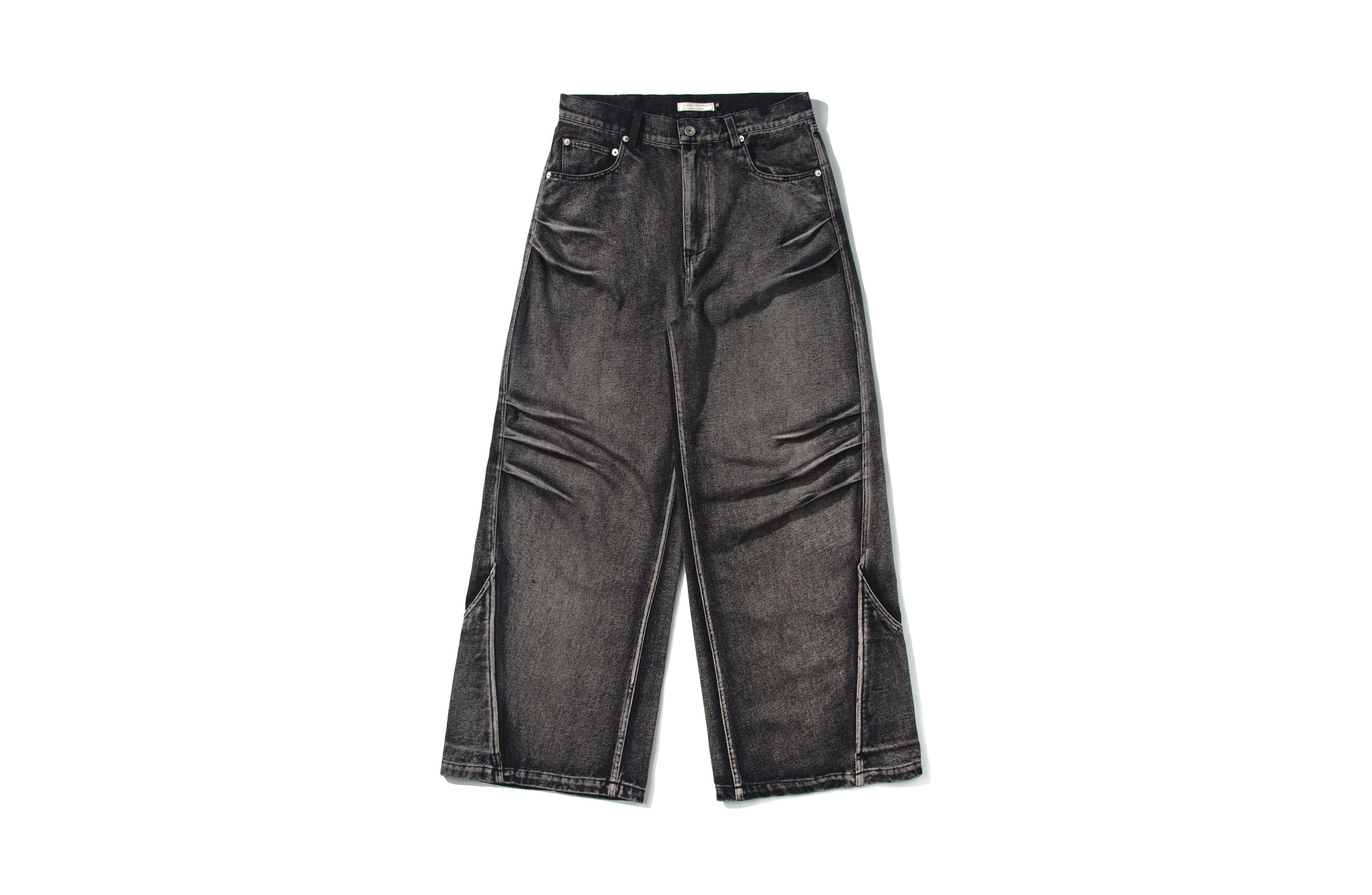 REMIX "Washed Baggy Jeans" (Black)