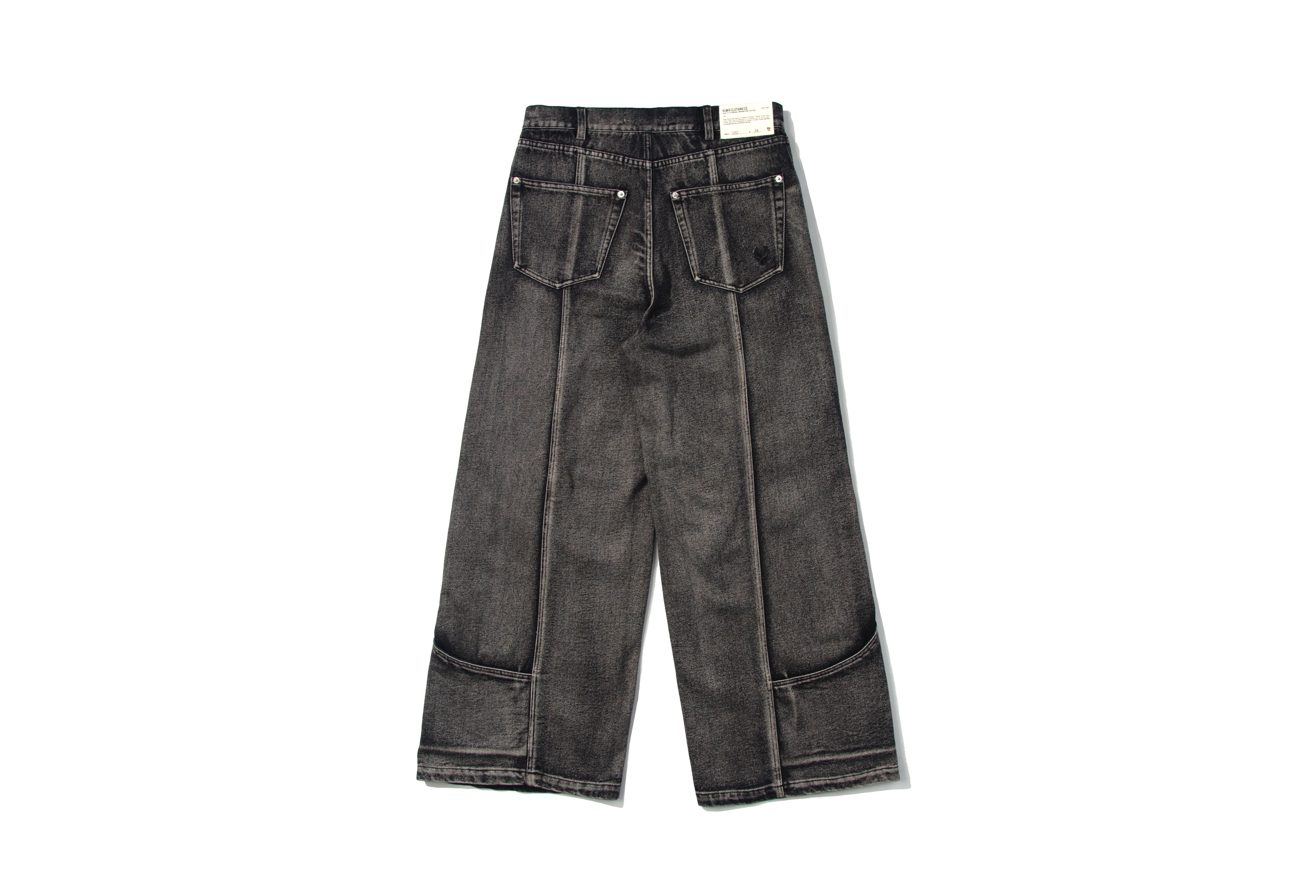 REMIX "Washed Baggy Jeans" (Black)