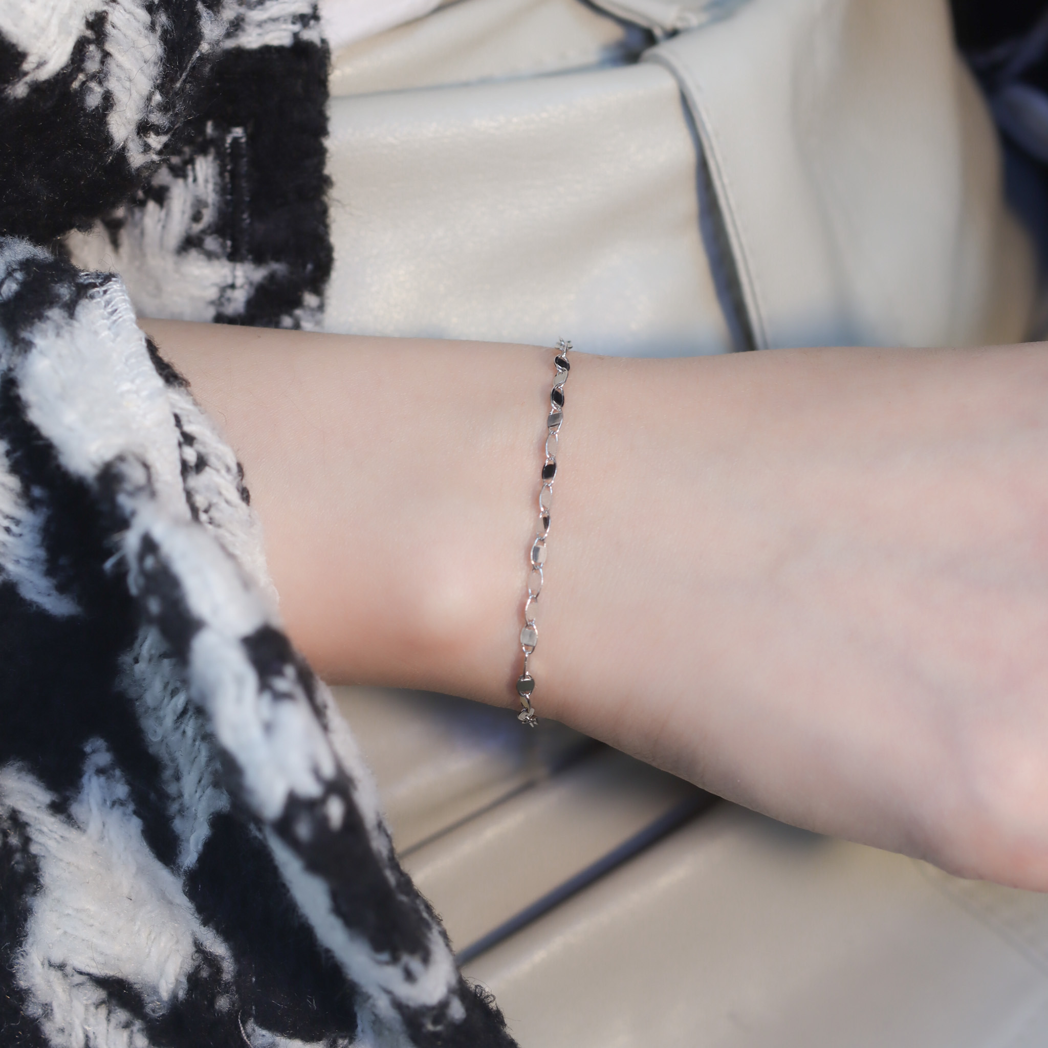 | 925銀丨菱格手鏈  | BR1175 |