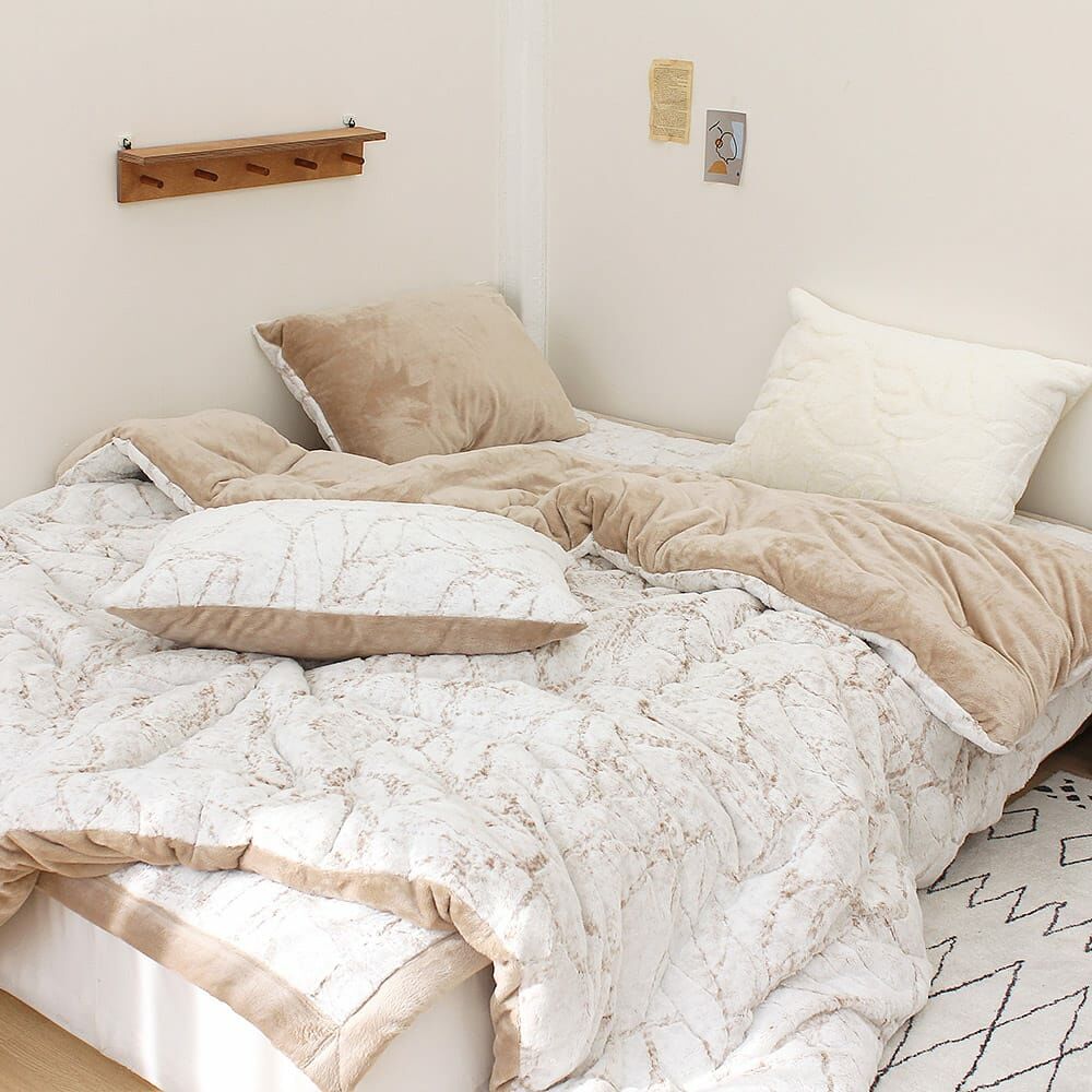 KQ3312 石頭紋理毛茸茸 (冬被系列)