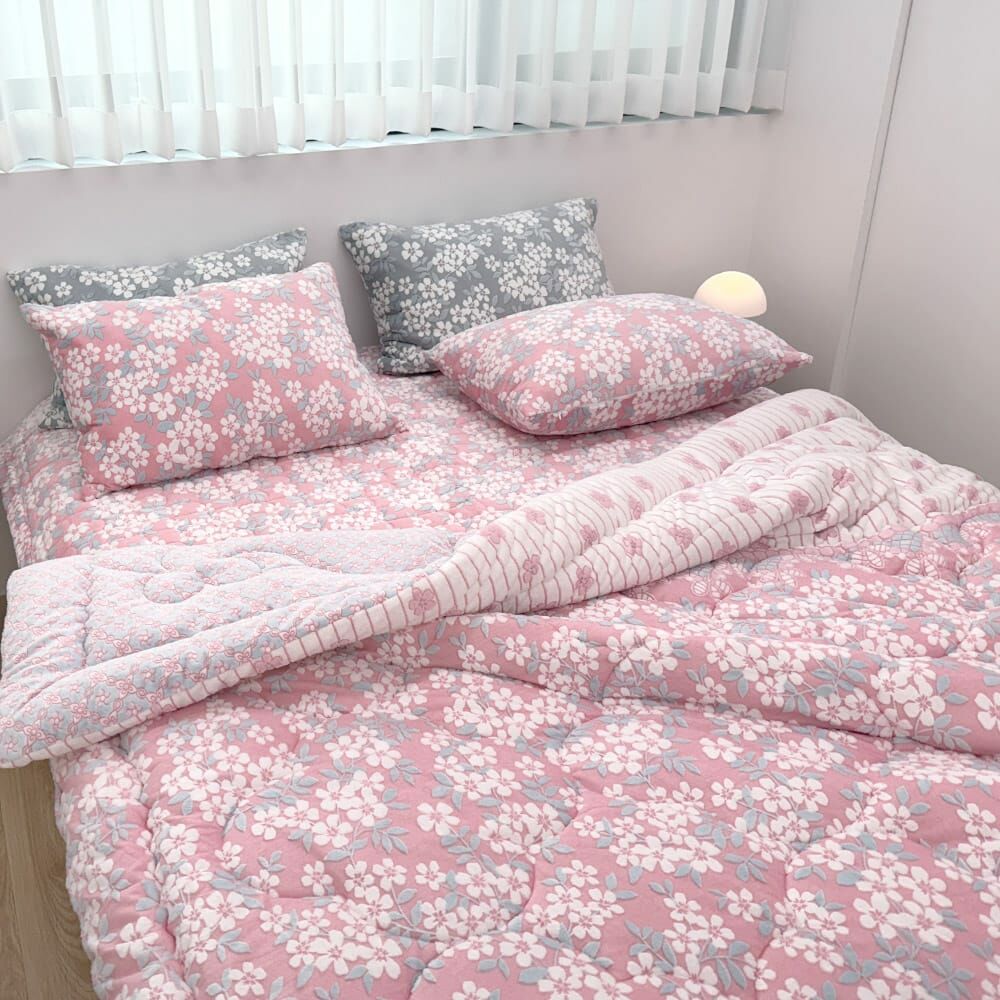 KQ3313 漸層雪花雙面 (冬被系列)