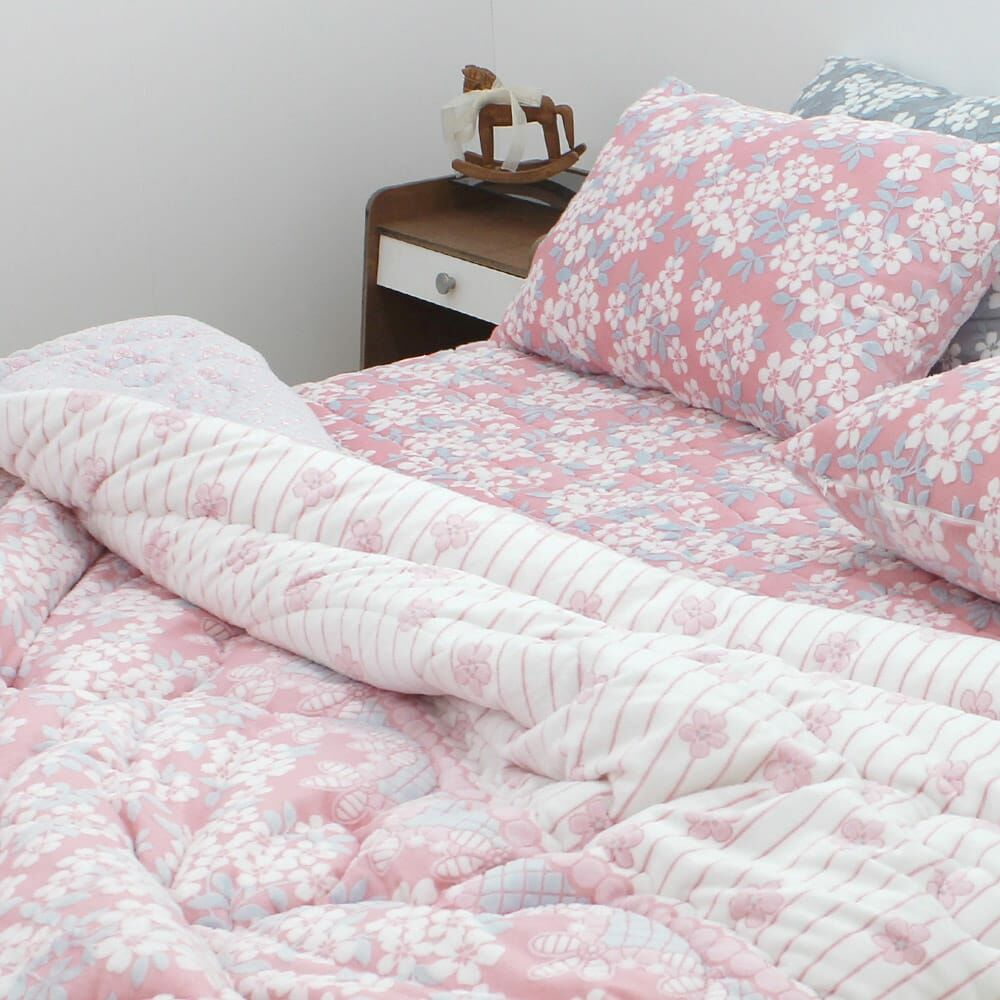 KQ3313 漸層雪花雙面 (冬被系列)