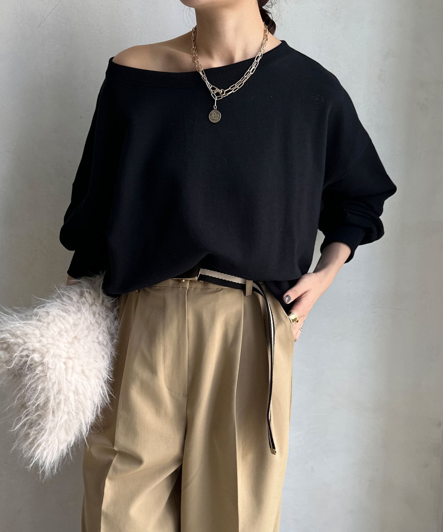 DOUDOU(ドゥドゥ)  【新色追加】【毎年大人気！】裏毛スウェット黑（DDZ1032106A0025）