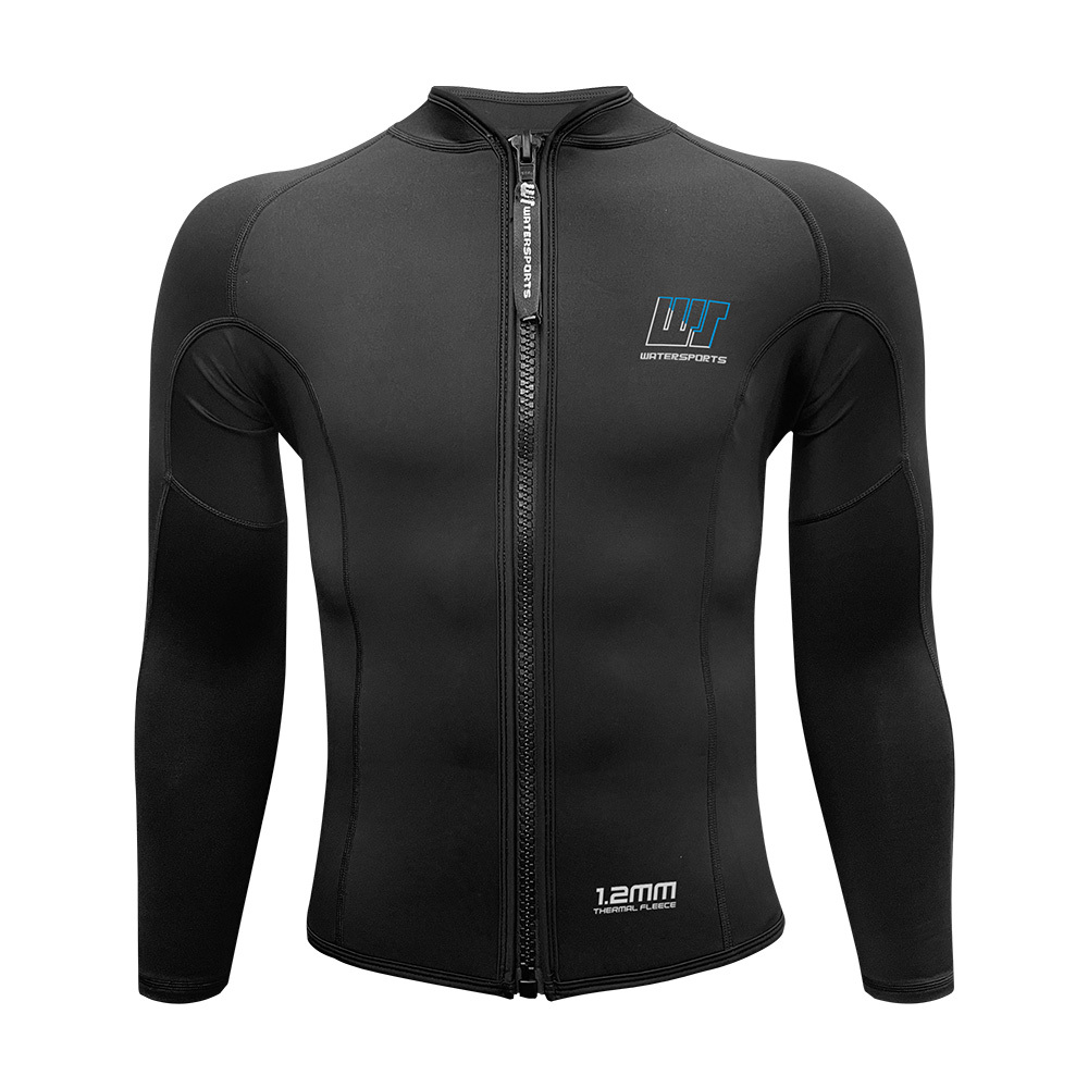1.2/1mm 中性混合抓毛游泳保暖夾克 - 黑
