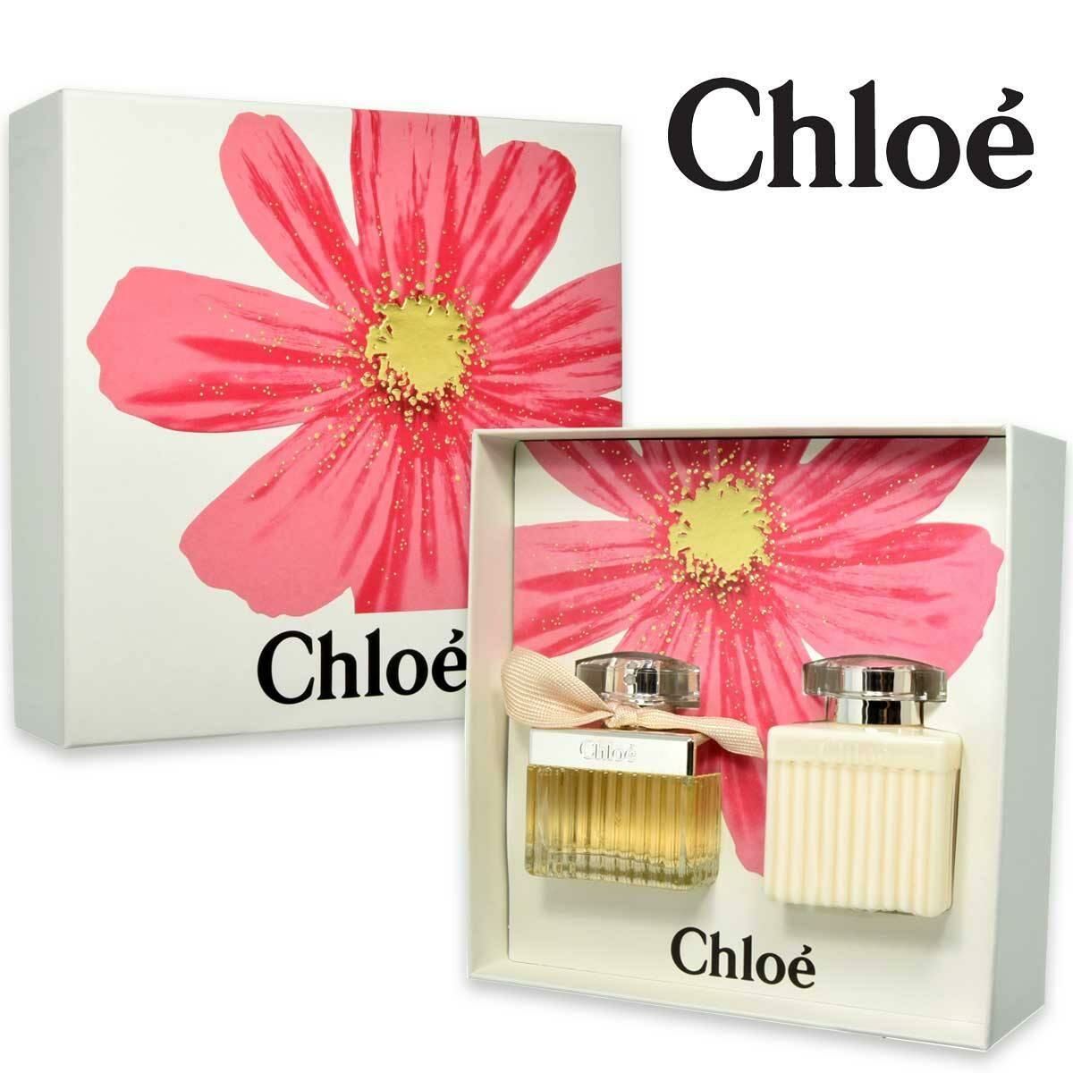 CHLOE 經典同名肉絲帶禮盒套裝(濃香50mL+身體乳100mL)