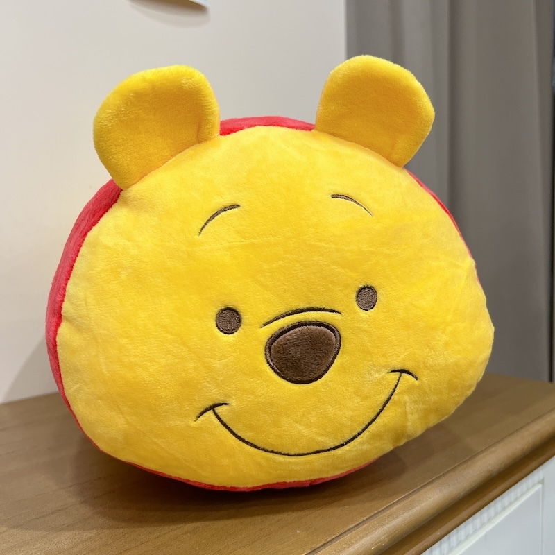 《12140》小熊維尼圓筒抱枕/靠墊/12吋