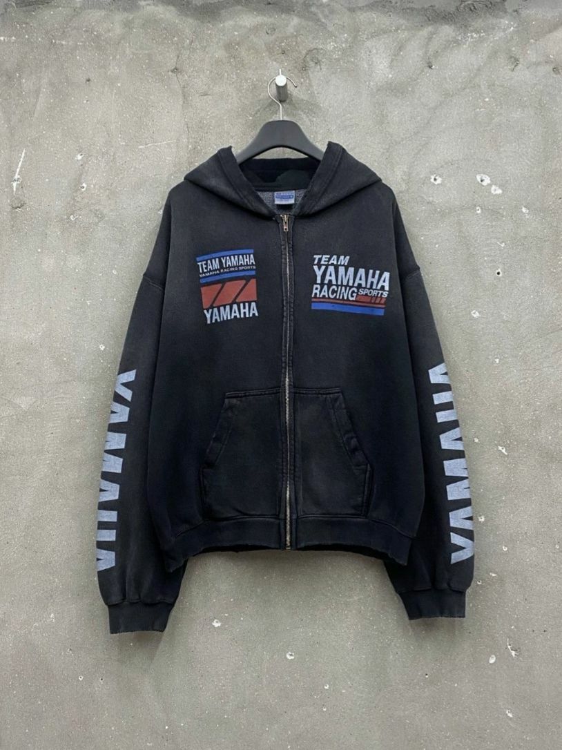 洗水英文字連帽拉鍊外套(薄抓毛底) ARCHIVE-292JK