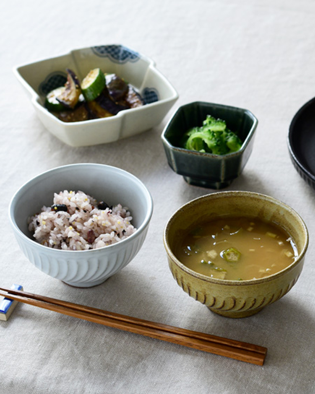 Inaho rice bowl L white｜studio m'