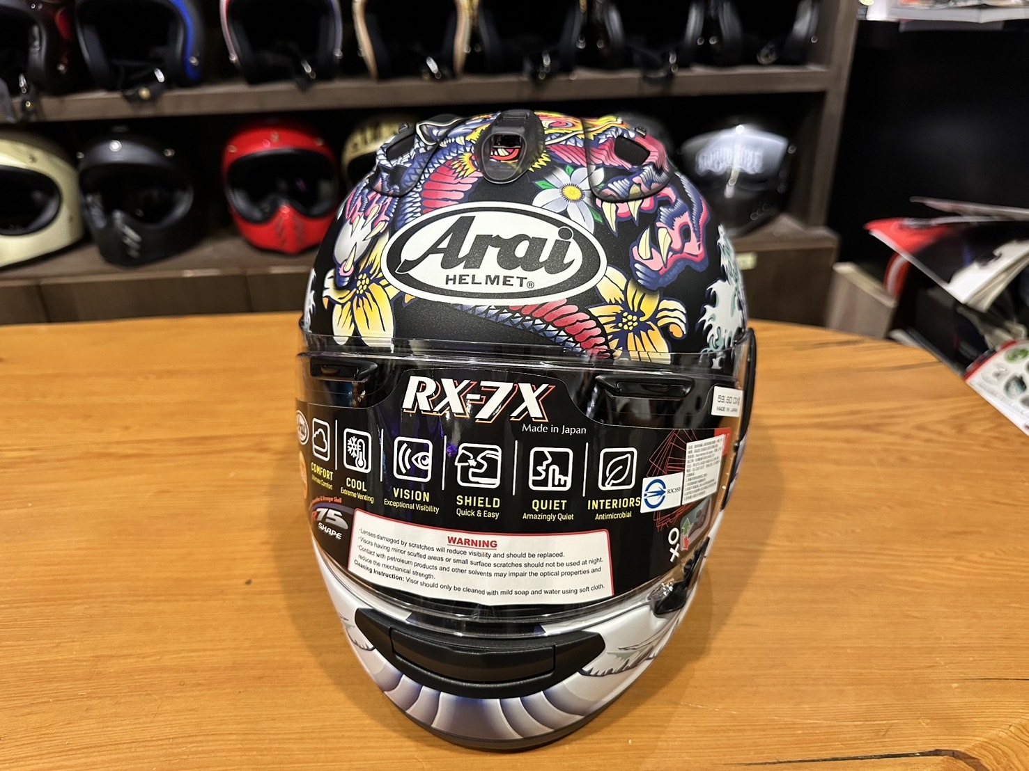 (現貨)德芯騎士部品屋ARAI RX7X oriental FLAT BLACK