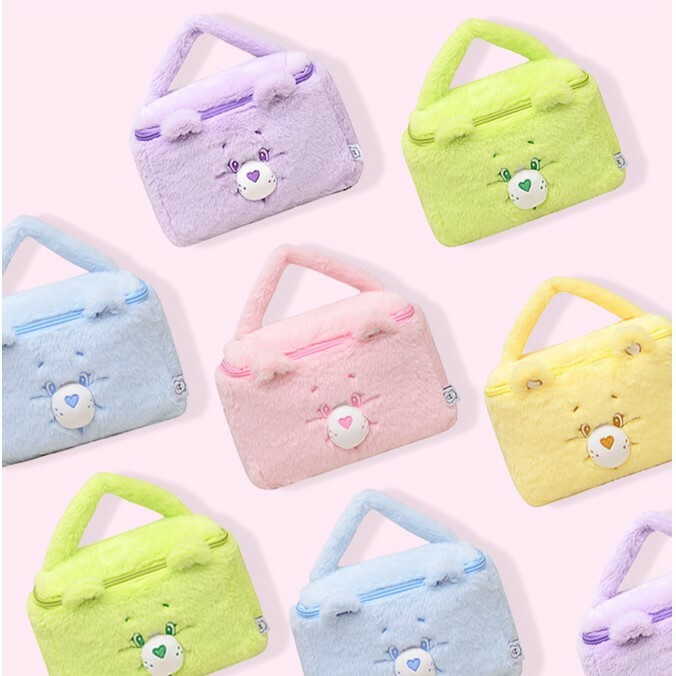 《5409》卡通carebears毛絨立體化裝收納包