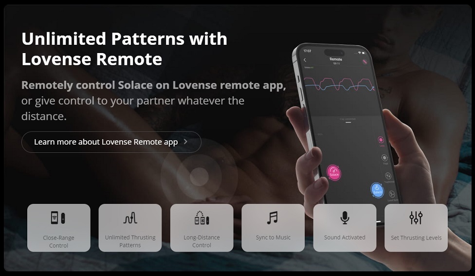 LOVENSE Solace 自動抽插智能飛機杯