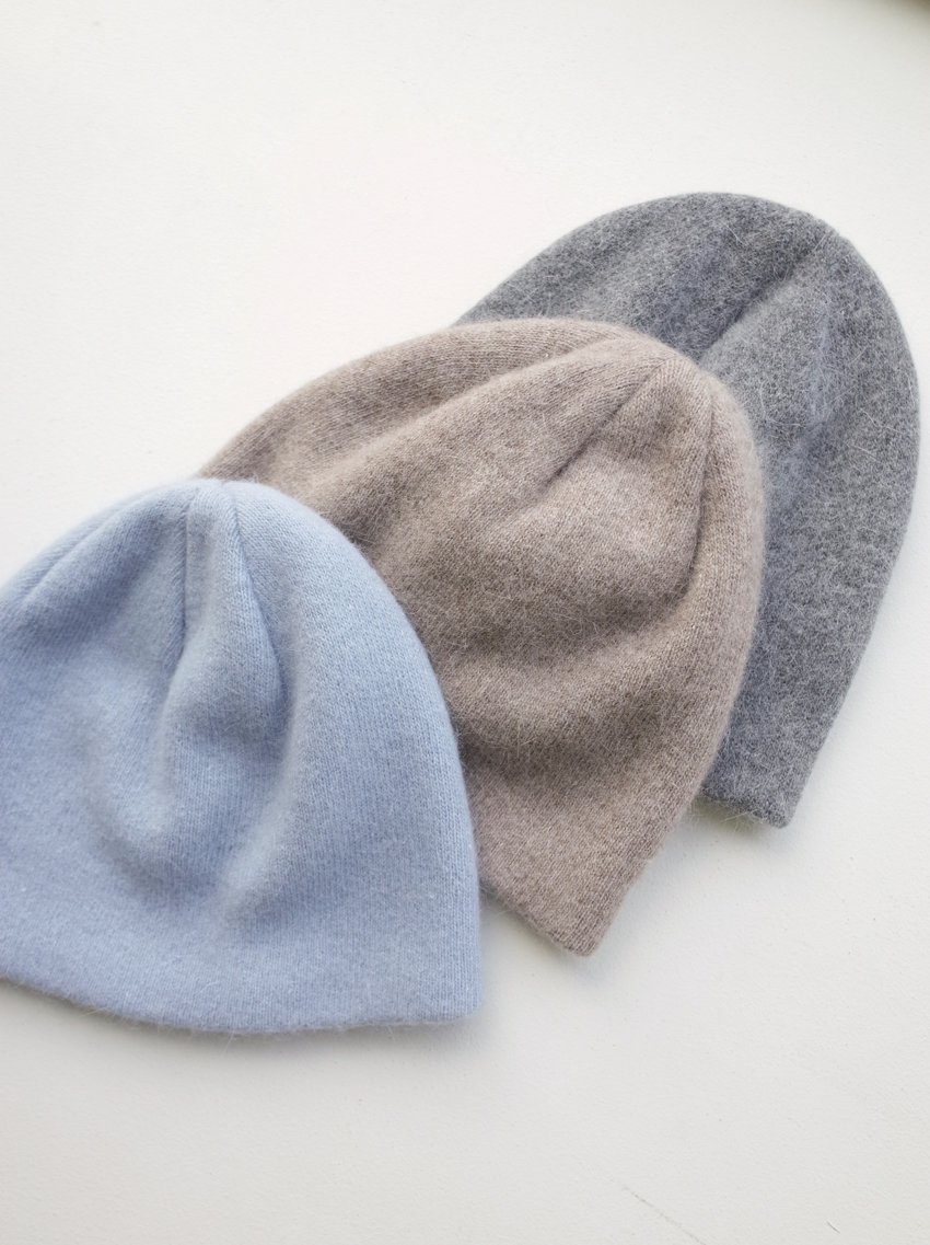(7colors!) daily angora wool beanie