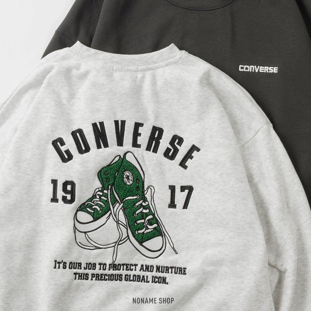 CONVERSE 插畫LOGO 刷毛 衛衣 大學T 六色 (男款)