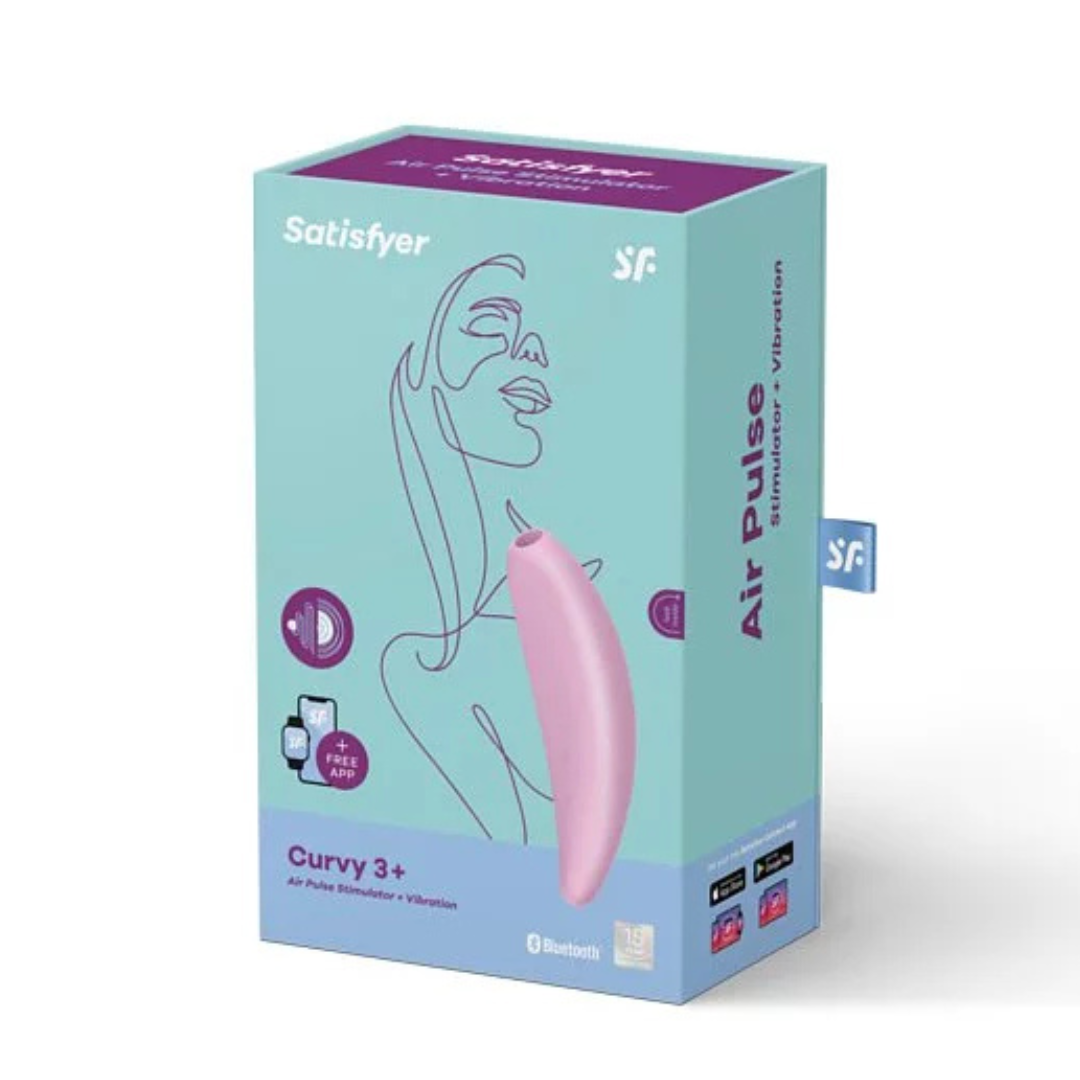 Satisfyer Curvy 3+ 智能吸啜震動器 粉紅色