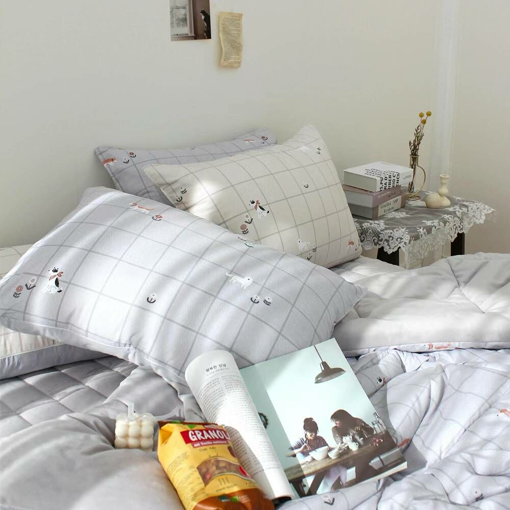 KQ3321 小狗花花圖案