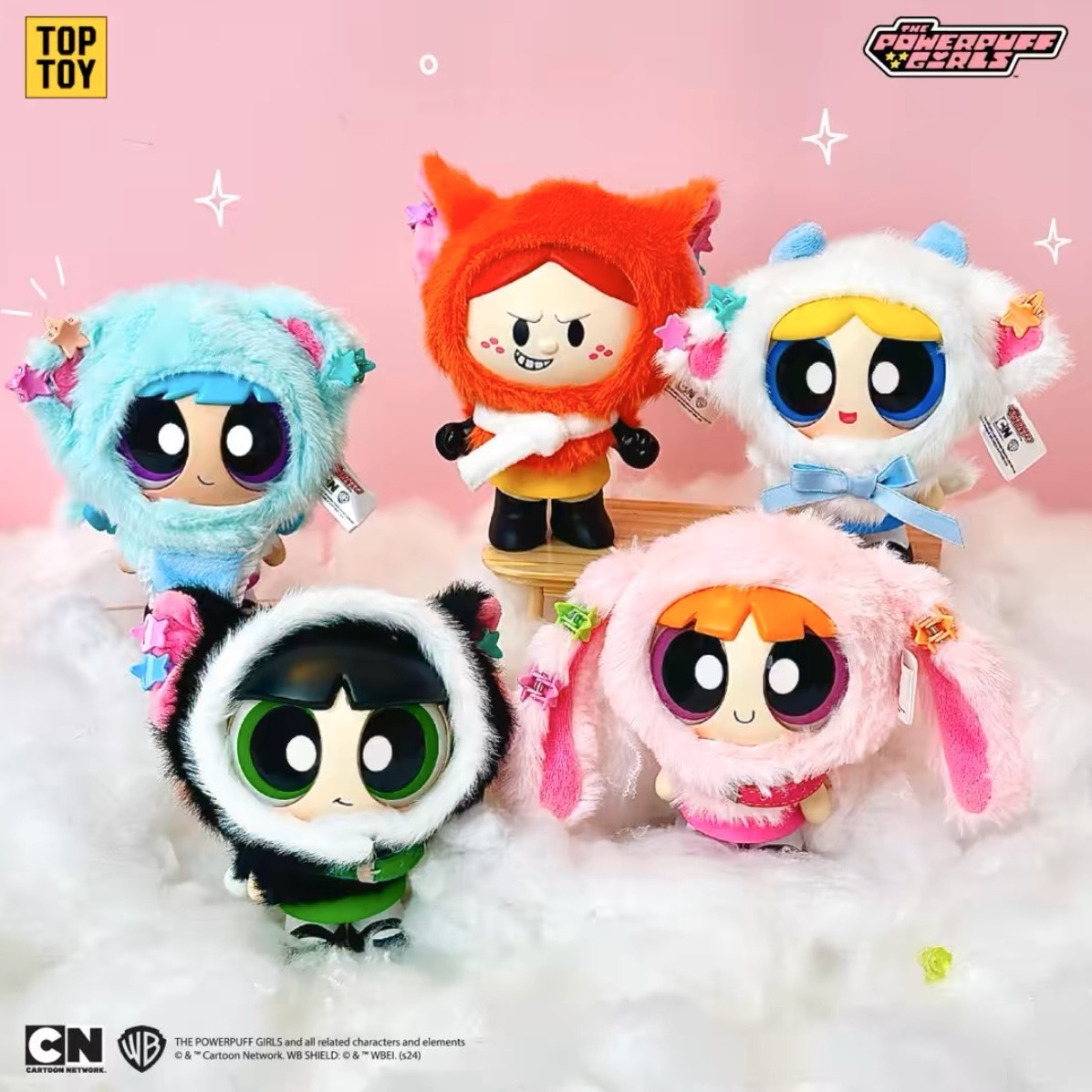 <正版授權>冬日系列 飛天小女警 斗篷公仔 毛絨公仔盲盒