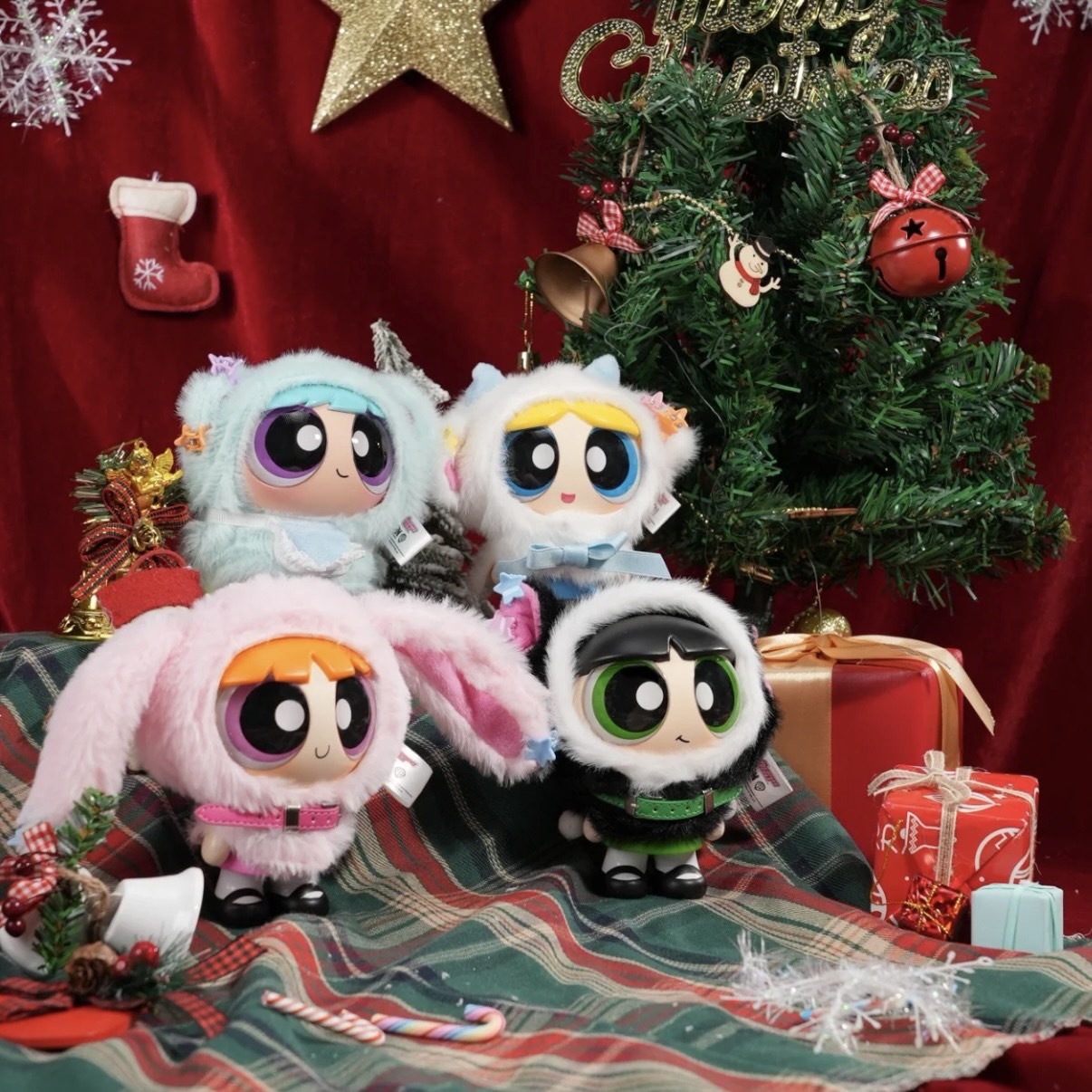 <正版授權>冬日系列 飛天小女警 斗篷公仔 毛絨公仔盲盒