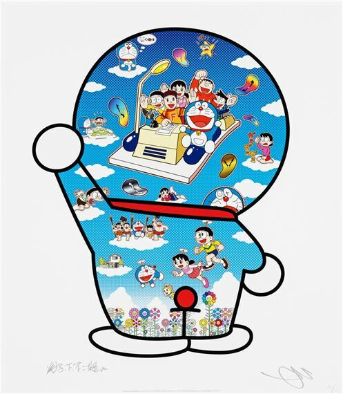 村上隆 Takashi Murakami - Doraemon, Let's Go Beyond These Dimensions on a Time Machine with Master Fujiko F. Fujio!