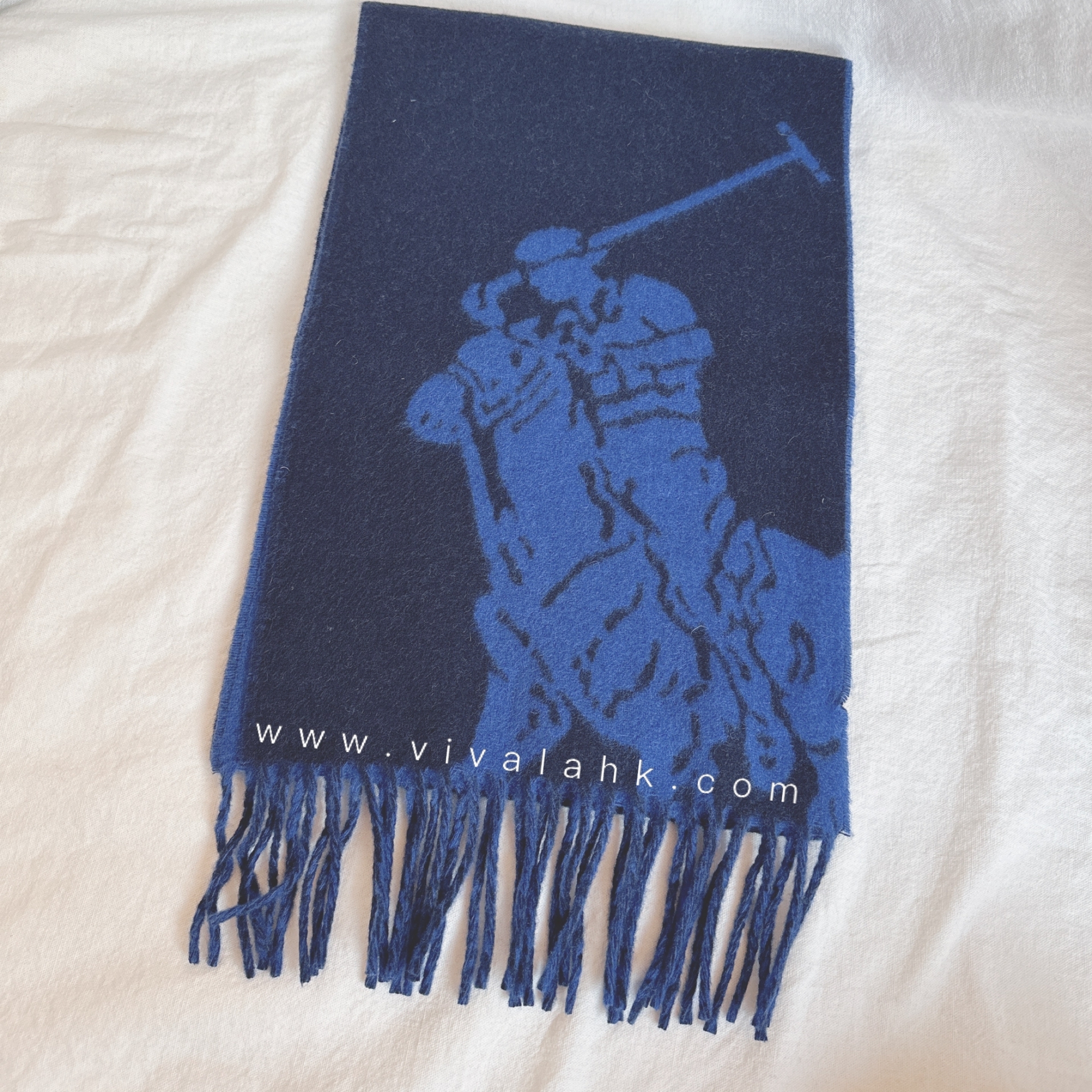 Polo Ralph Lauren - 雙面混羊毛馬仔Logo頸巾 (PC0454)