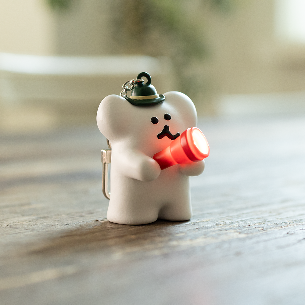 DINOTAENG BOBO 迷你手電筒 鑰匙圈 吊飾/預購