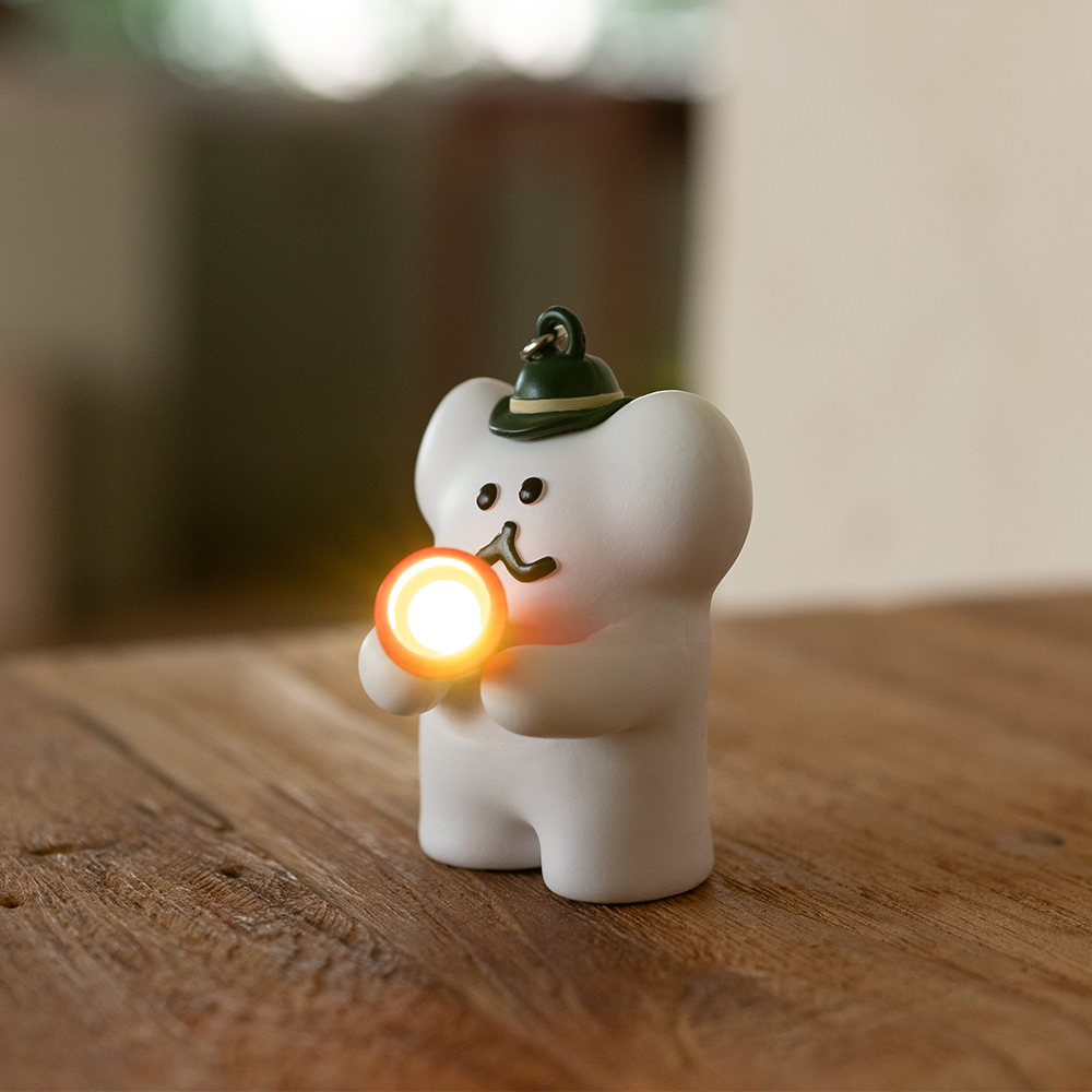 DINOTAENG BOBO 迷你手電筒 鑰匙圈 吊飾/預購