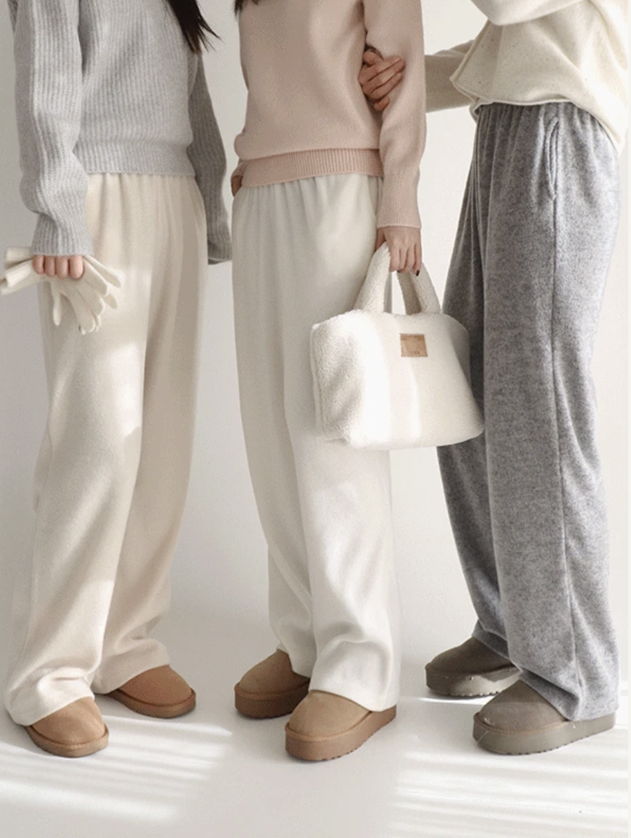 預訂｜SLOWAND #SLOWMADE Soft and fluffy knit Pants (3 Color)