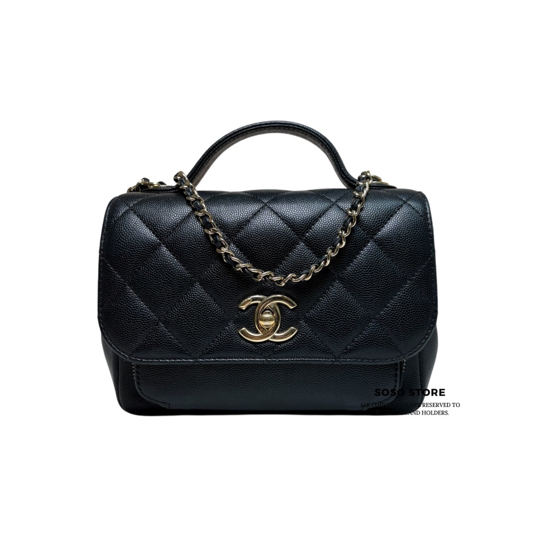 Chanel Business Affinity Bag - Black / Ghw