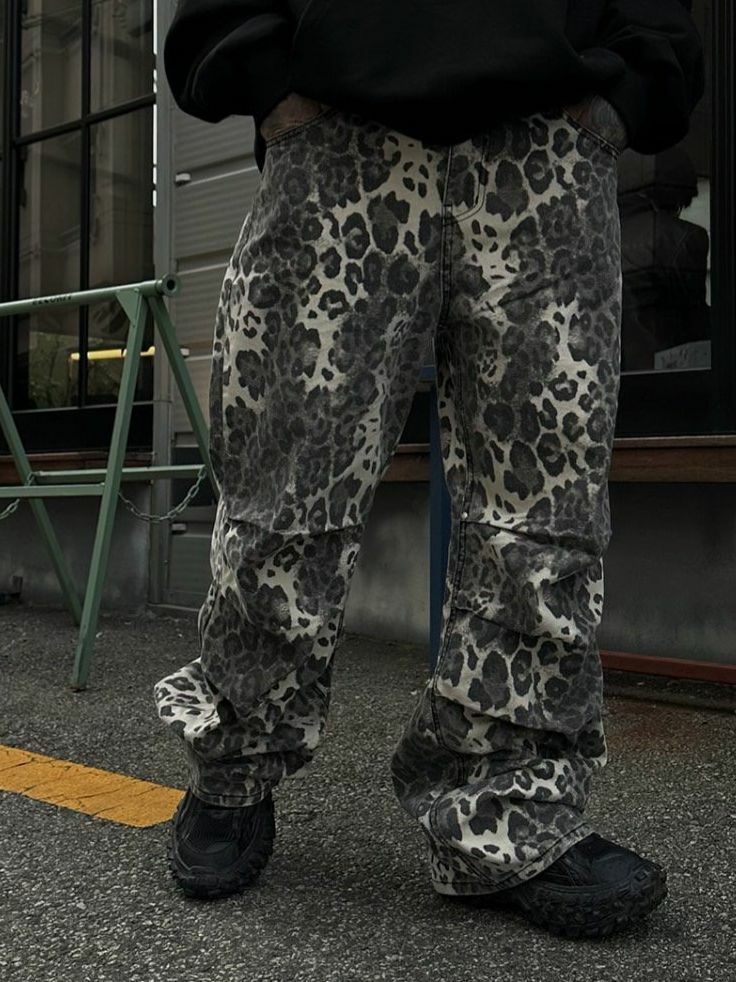 豹紋鬆身褲 LIL-039P