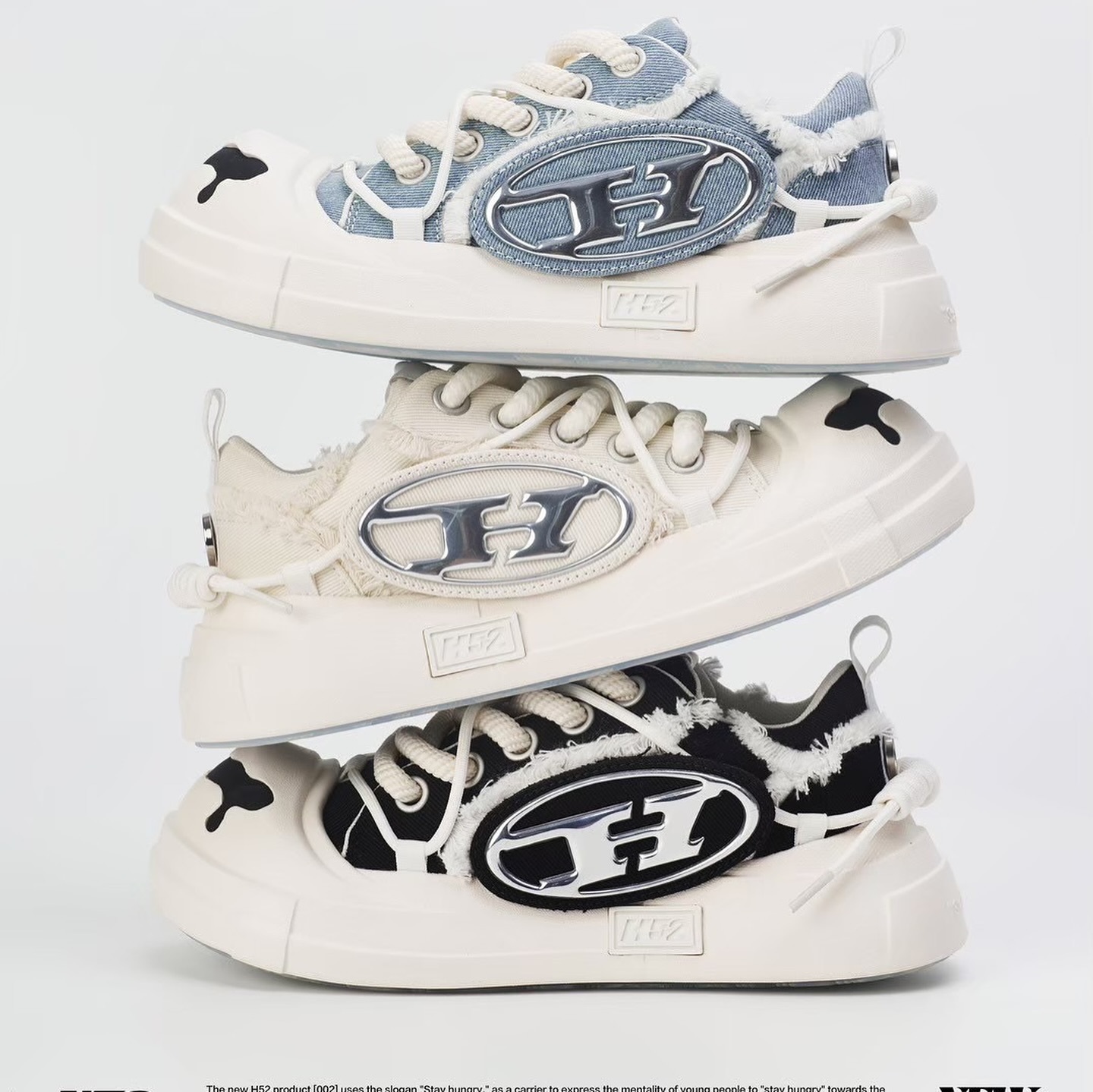 【逢甲 FUZZY】H52 二代 開口笑溶解鞋 圈圈鞋 黑白 奶白 藍白 麻繩 大頭鞋 解構鞋 奶油鞋 MMY 平民版