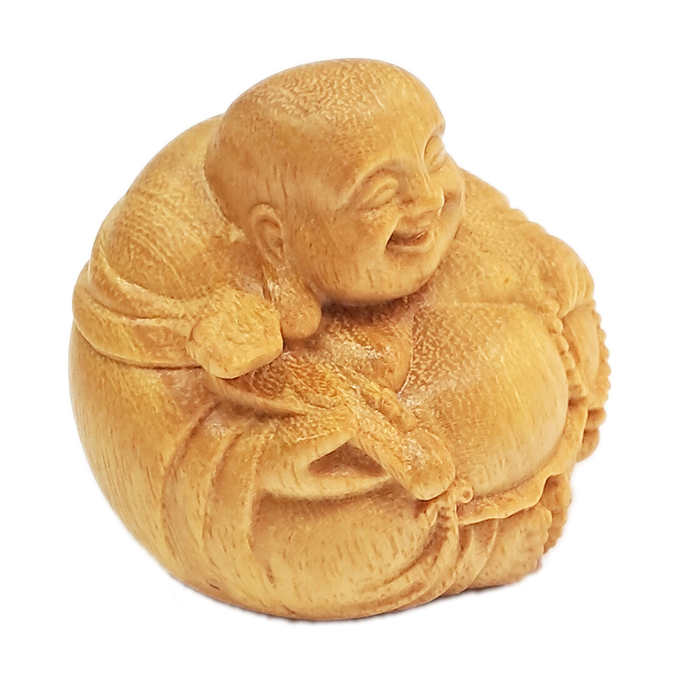 彌勒佛{黃楊木}和氣生財【十方】154139