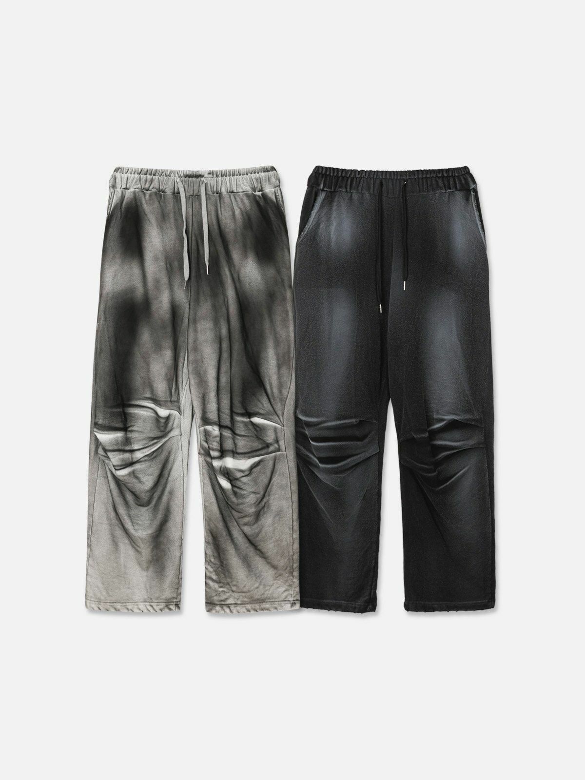 仿污鬆身運動褲 SUB-004P