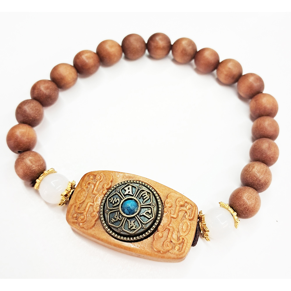 六字真言轉運 &檀香木手珠8mm【十方】154146