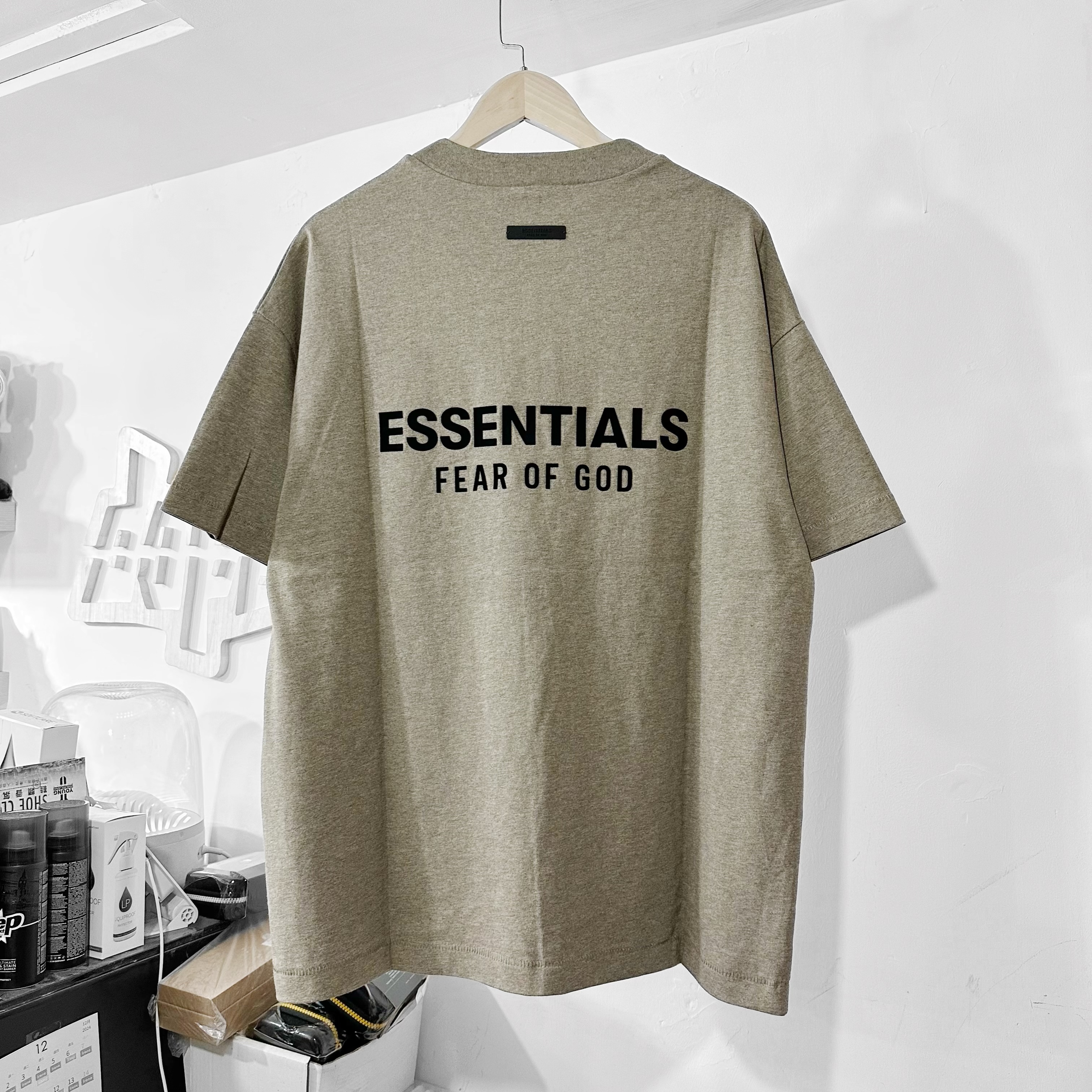 Fear of God Essentials FW24 Jersey Crewneck T-Shirt (Heather Grey) 深灰