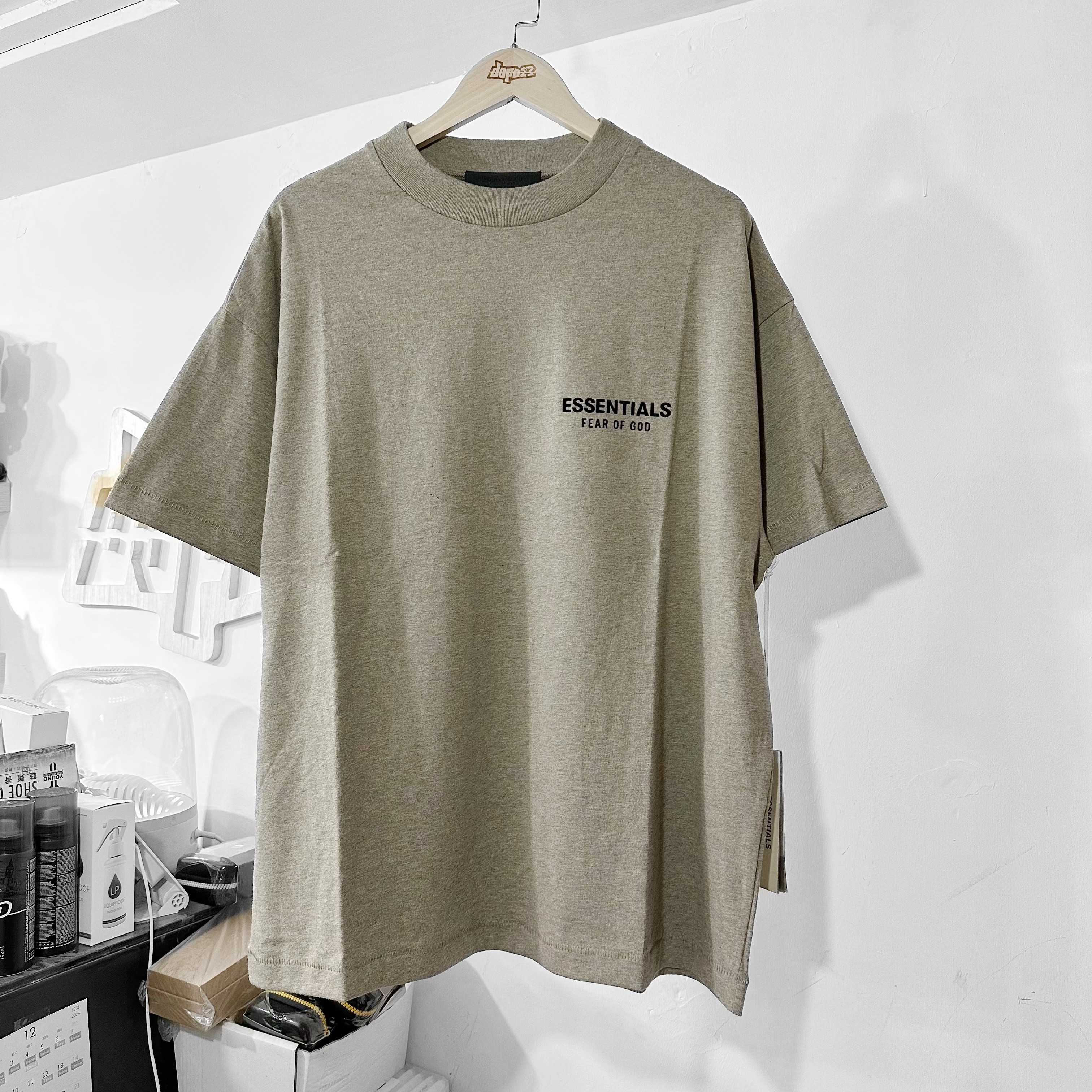 Fear of God Essentials FW24 Jersey Crewneck T-Shirt (Heather Grey) 深灰