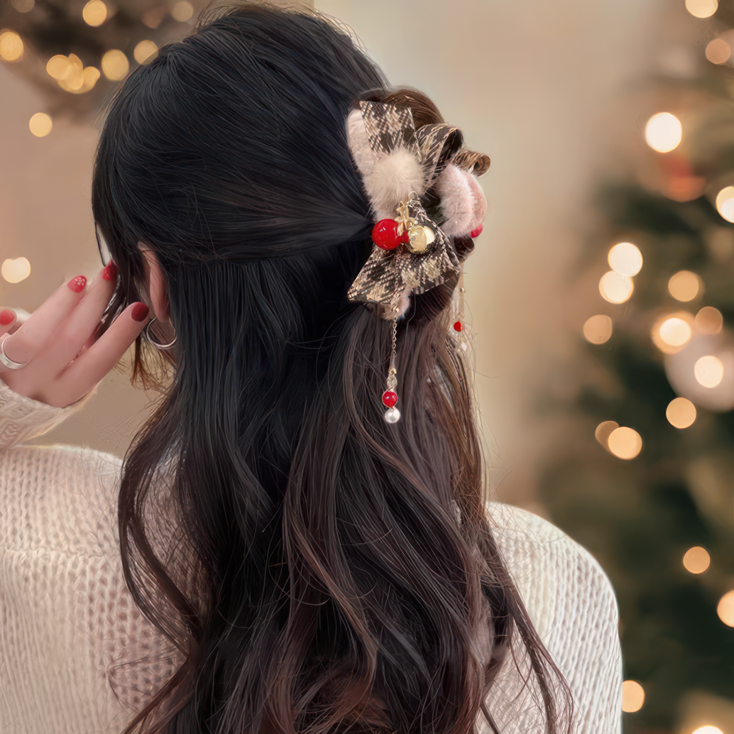 Christmas Vibe Hair Claw with Tassel