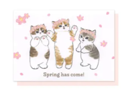 日本mofusand賀卡 (日本製)