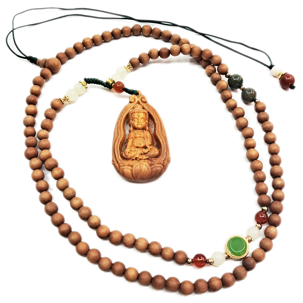 童顏佛&檀香木108念珠6mm【十方】154152