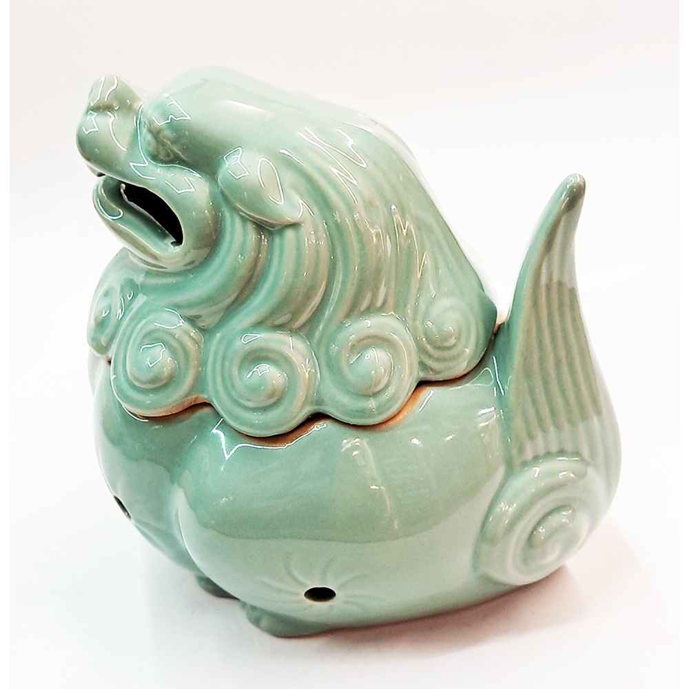 招財豼修{青瓷}淨香爐【十方】154155