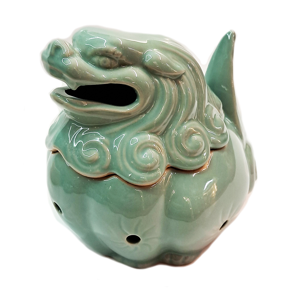 招財豼修{青瓷}淨香爐【十方】154155