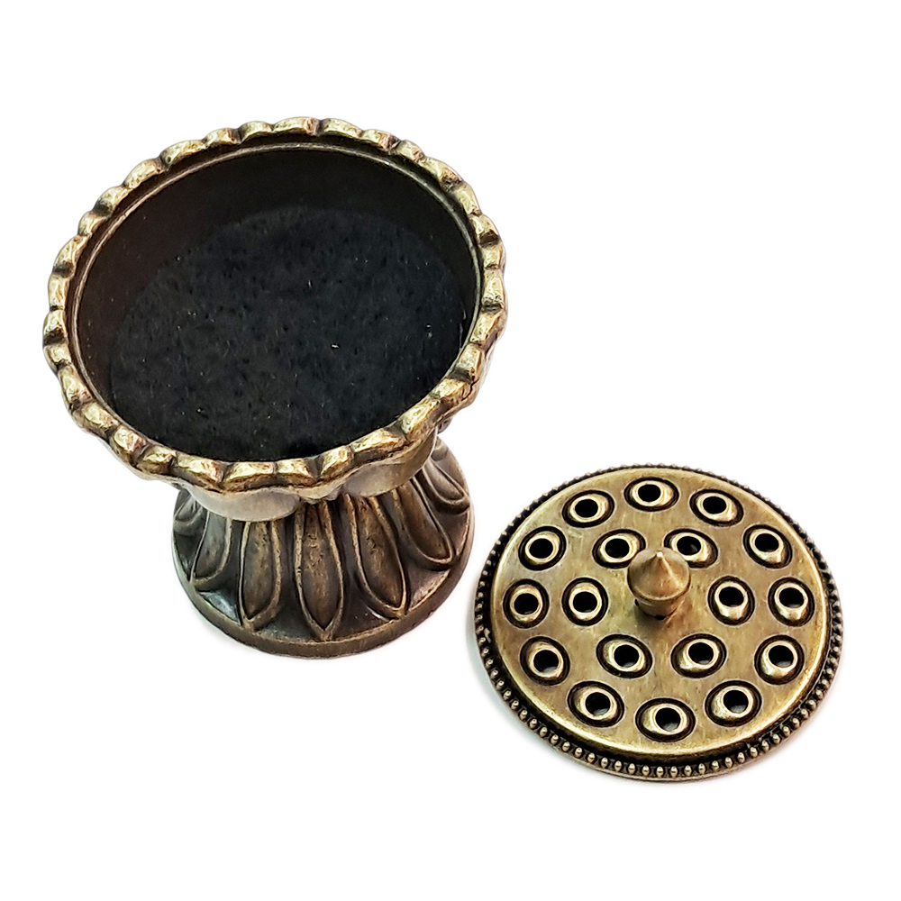 蓮花高腳小香爐【十方】154159