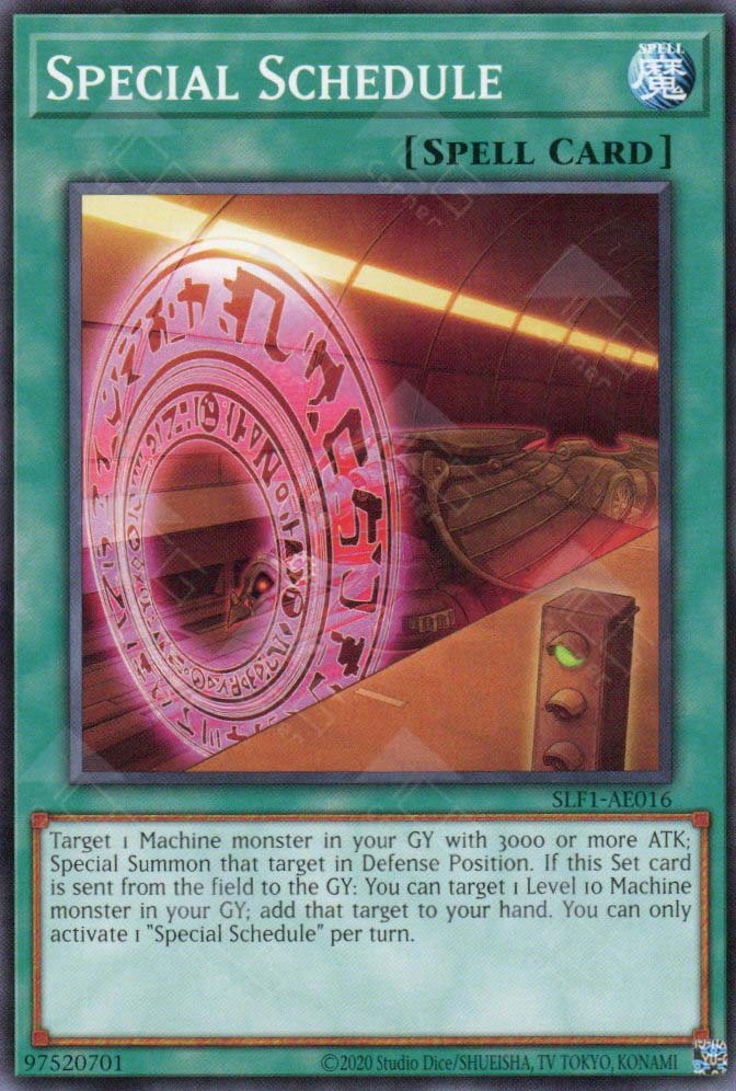 SLF1-AE016 Special Schedule