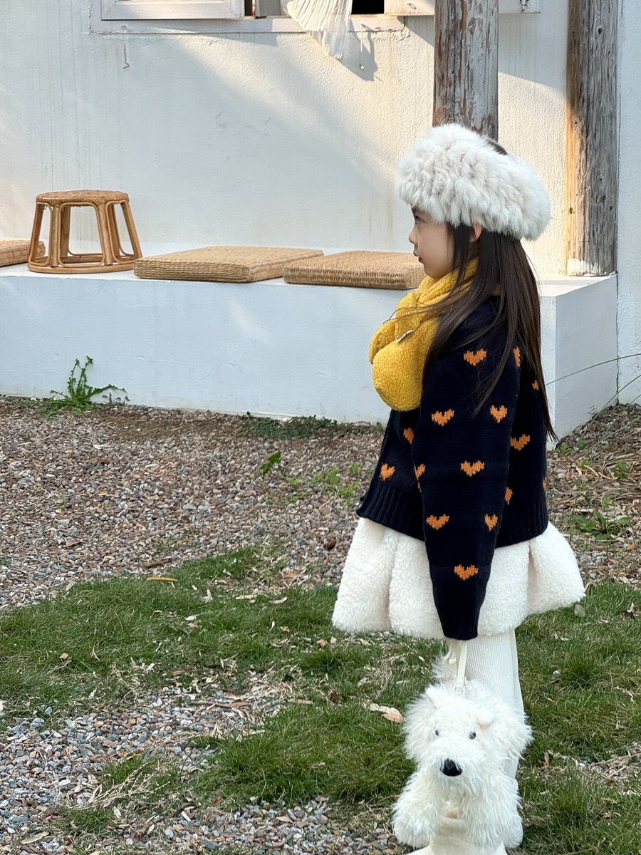 羊羔毛澎澎保暖短裙