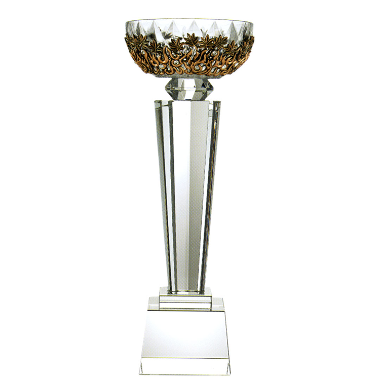 鹿港窯金屬獎座|璀璨輝煌高水晶獎牌 卓越設計象徵耀眼成就