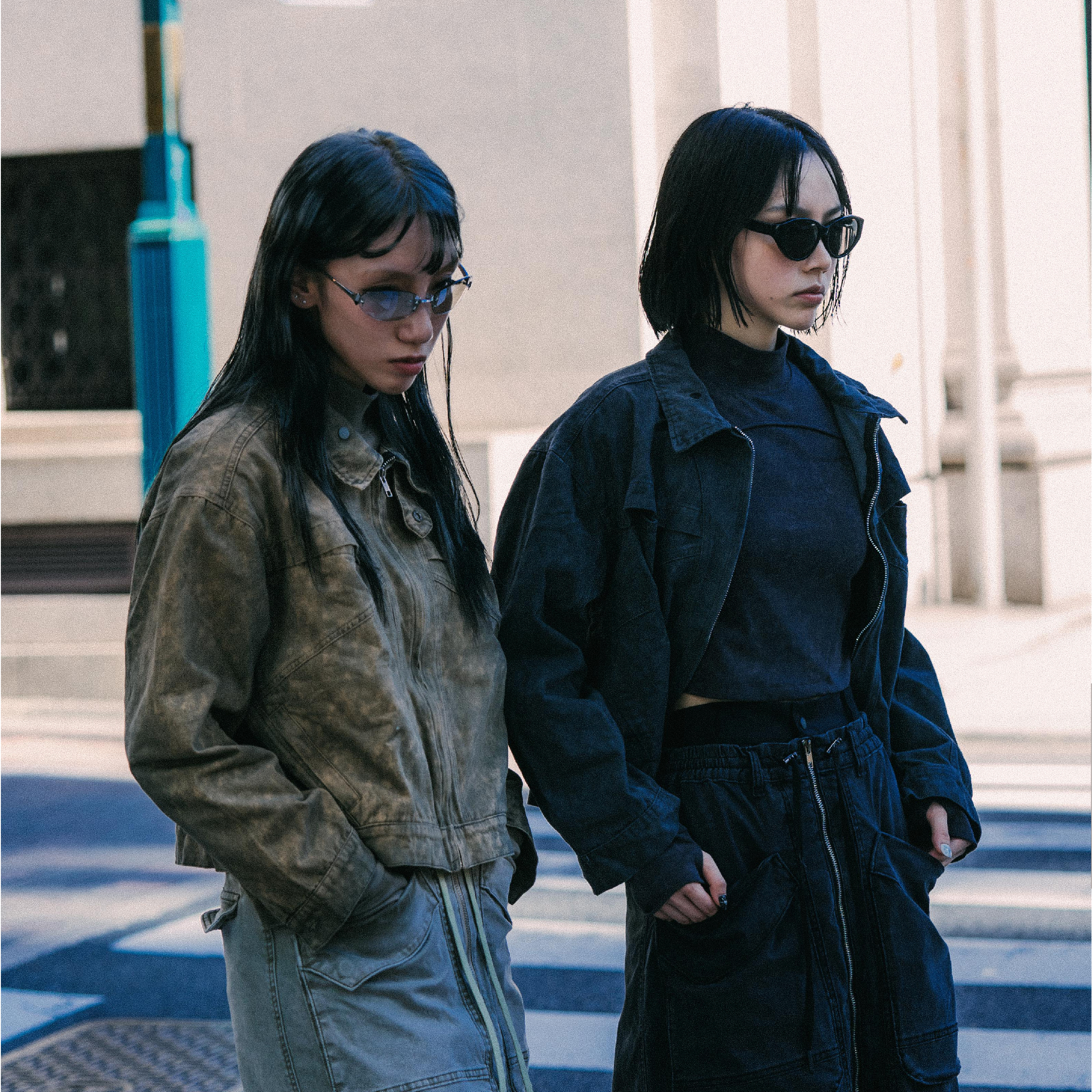 SENSE Washed Crop Jacket [L24-50BL]