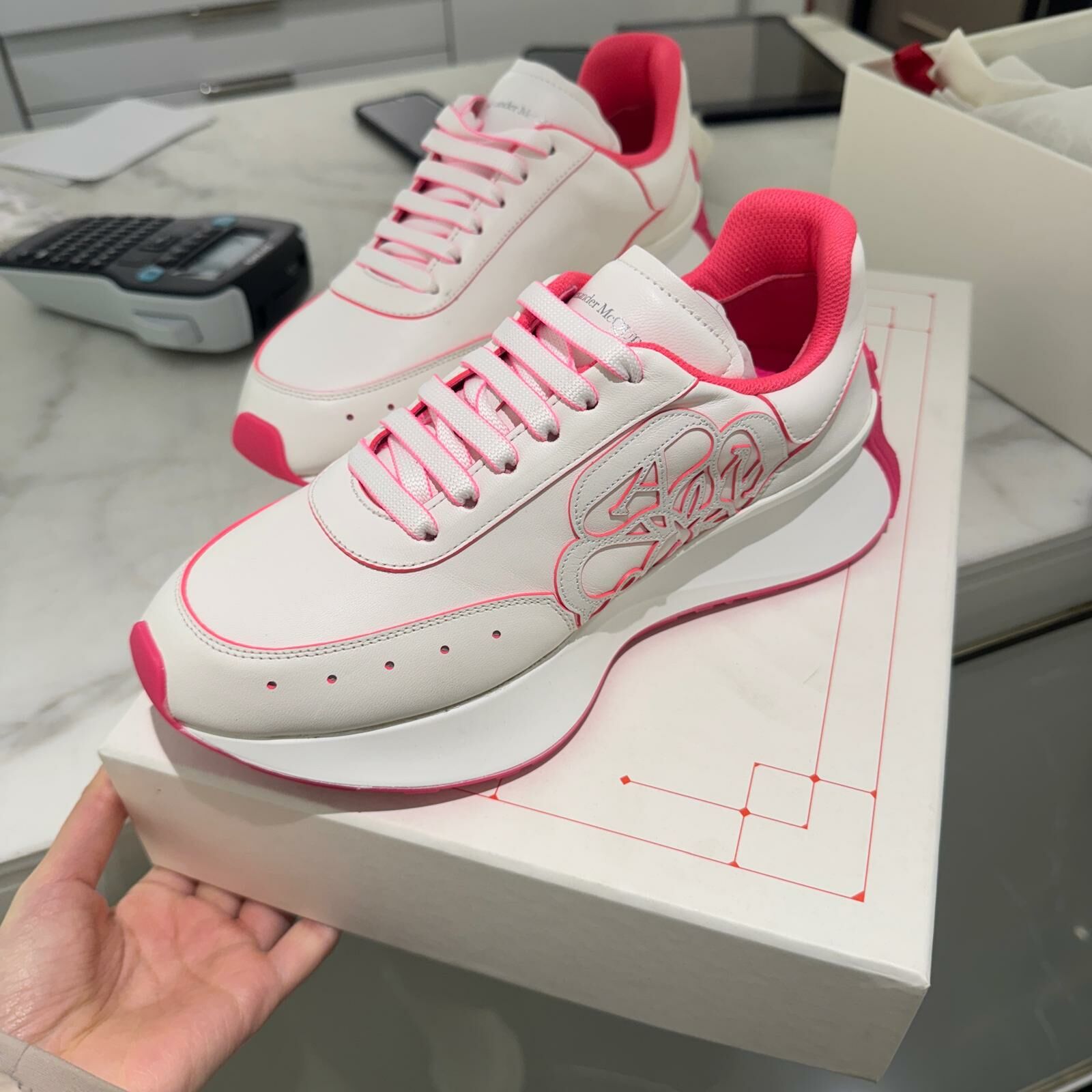 Alexander McQueen sprint sneakers pink
